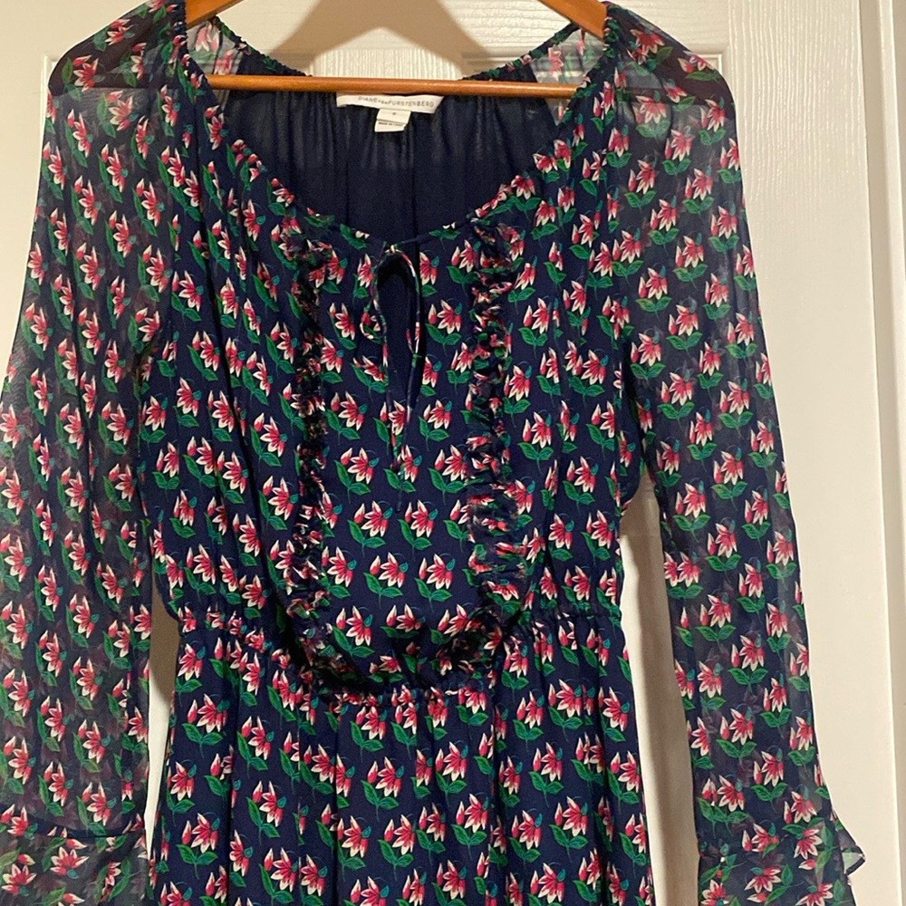 DVF silk dress